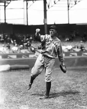 Leslie G Nunamaker of the Cleveland Indians in 1919 Baseball Old Photo