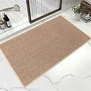 50 x 80 Linen Kitchen Rug, Jute Rug, Braided Natural, Dirt-Repellent Floor Mat for Bathroom, Non-Slip Kitchen Rug, Bath Mat, Non-Slip, Washable, Kitchen Rug in Front of The Sink, Hallway Rug