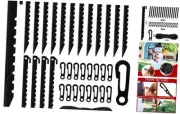 33Pcs Inflatable Stakes and Tether, Heavy Duty Plastic Tent Stakes with Hooks