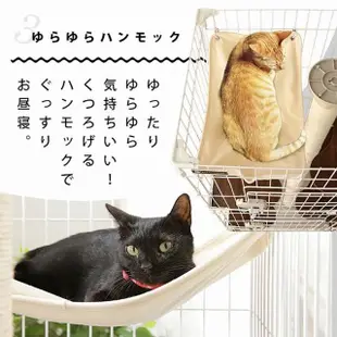 【IRIS OHYAMA 愛麗思歐雅瑪】米可多寵物精品 公司貨日本 PCLC-903貓籠 貓屋(四層貓跳台加磨爪柱)