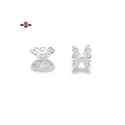 Sterling Silver Beads Cap Size 6mm, 10pcs per Bag (6mm)