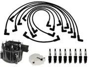 ACDelco Ignition Kit Distributor Rotor Cap Wire Spark Plugs For Checker Marathon