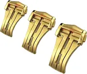 [AEHON] 16mm 18mm 20mm Deployment Watch Buckle For Omega Leather Strap Rubber Band Silver Steel Folding Clasp Gift Tools