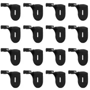16pc Stakrax Wall Mounted Barware Wine Rack Modular Brackets Support Black