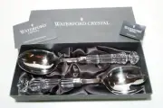 *VINTAGE* Waterford Crystal Salad Server Set (Spoon & Spork) Made in IRELAND Box
