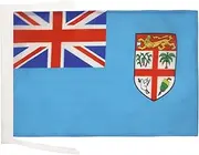 Fiji Flag 18'' x 12'' Cords - Fijian Small Flags 30 x 45cm - Banner 18x12 in - AZ FLAG