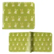 New Yao Yao's Bunny Patterns GENSHIN IMPACT BiFold Wallet Credit Card Billfold