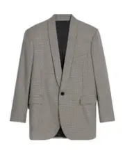 boxy jacket in cashmere wool FR50 Chalk/Black