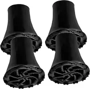 4Pcs Cane Tips for Stability Non Slip Cane Foot Protectors Heavy Duty Pads for Walking Sticks and Trekking Poles Durable Shock Absorbing Caps for Better Balance
