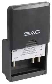 SAC - 2-Way LTE Masthead/Outdoor Splitter DC Pass