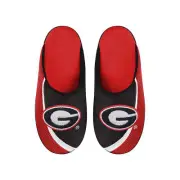 FOCO NCAA Men's Georgia Bulldogs 2022 Big Logo Color Edge Slippers