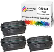 3 Pack Compatible Toner Cartridge Replacement for HP Q5949X 49X (6,000 Pages) for HP Laserjet 1320 1320n 1320nw 1320t 1320tn 3390 3392
