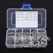 Tihebeyan Stainless Steel Pan Head Screws Nuts Assortment Kit - Fasteners for Home and Office Appliance, 160pcs