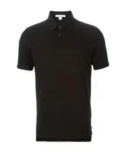 sueded-jersey polo shirt 1,2 black