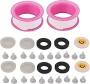 Silicone Shower Head Nozzles Kit Efficient Filtration Water Conservation Easy Installation for Bathroom Fixtures