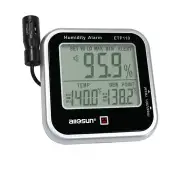 ETP110 Digital Indoor Thermo-Hygrometer Humidity and Temperature Monitor Alarm Large LCD Display Dew Point Tester