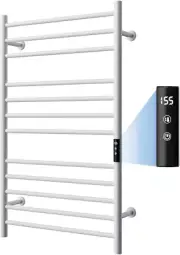 Towel Warmer for Bathroom with Timer, Plug-In Electric Towel Warmer Rack with Fa