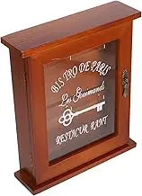 DOITOOL 1Pc Retro Key Storage Box Wall Mounted Home Entryway Organizer for Keys and Sundries Decorative Gateway Storage