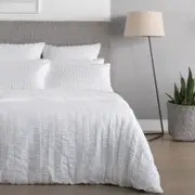 Sheridan Abelia Quilt Cover Set in White Size: Super King Cotton