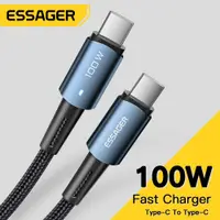 在飛比找蝦皮商城優惠-Essager Type-C 快速充電電纜 PD100W 6