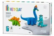 Hey Clay: Dinos - Stegosaurus, Pachycephalosaurus, Brachiosaurus (6pc)