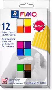 FIMO Soft Polymer Clay - Oven Bake Clay for Jewelry, Sculpting, Crafting, 12 Ass