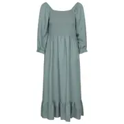 Mountain Warehouse Womens/Ladies Cadiz Shirred Long-Sleeved Midi Dress