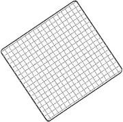 Kisangel BBQ Pad Grill Mat Baking Mat BBQ Grill Sheet 304 Stainless Steel Barbecue Mesh 20x20cm