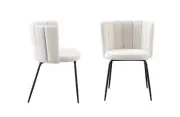 NNEDSZ Amelia Boucle Beige Dining Chairs - Set of 2