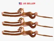 3x Baby Kids Soft Plush Toys Cute Colorful Long Arm Monkey Stuffed Animal Doll