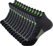 [PAPLUS] Ankle Compression Sock for Men and Women 2/4/6 Pairs, Low Cut Compression Running Sock with Ankle Support