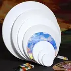 1Pcs Blank Round Painting Canvas Pure Cotton Painting Boards Drawing Panels