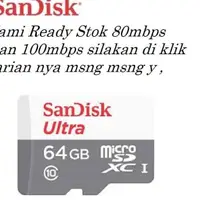 在飛比找蝦皮購物優惠-Sandisk Ultra MicroSDXC 64GB 8