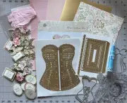 Anna Griffin FIRE!!! Corset DIES Album Create 10 NEW PARTIAL Kit Love BONUS