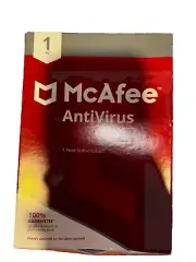 McAfee Antivirus Protection for PC 1 Year Subscription /1 Device. New Sealed