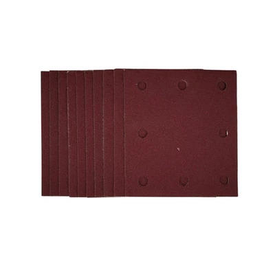 Draper 1/4 Sanding Sheets Hook and Loop 115 x 105mm 120 Grit 10 Pack 52391