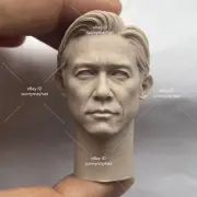 1:6 Unpainted Head Sculpt Tony Leung Chiu Wai For 12'' Male Figure Body Doll Toy