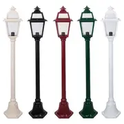 GT-274 Single Head on 1.25m Post Light in Beige/Black/Burgundy/Green/White