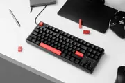 Keychron C3 Pro 80% Red Wired Mechanical Keyboard (Brown Switch)