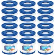 18 Pack Type VI Hot Tub SPA Pool Filter Cartridges For Coleman Saluspa Lay-Z-Spa