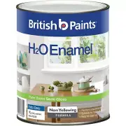 British Paints H2O SEMI GLOSS EXTRA DEEP ENAMEL PAINT Water Based- 1L Or 4L