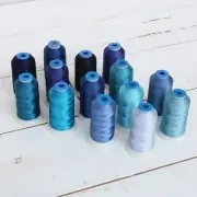 RAYON MACHINE EMBROIDERY THREAD SETS - 18 SETS AVAIL - 1000M CONES - 40WT