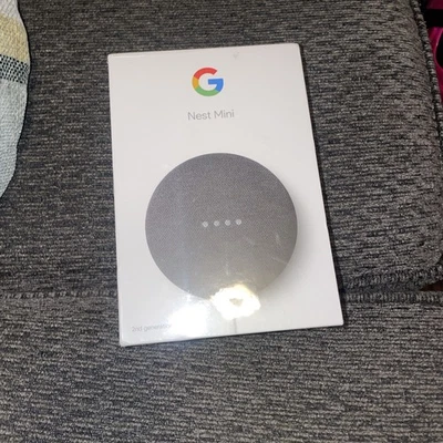 Google Nest Mini Smart Speaker 2nd Gen (GA00781-US ) Charcoal- New