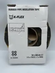 K-Flex USA 800-EL-018-HD Insulation Tape 1/8 Inch Thick x 2 Inch Wide x 30 Feet