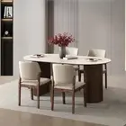 Reitz (set B) Oval Dining Table 180cm with Dining Chair One Set 4 chairs/ 6 c...