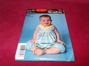 SIMPLICITY #5108 - INFANT Peter Pan COLLAR ROMPER & HAT PATTERN XXSM-LG FF