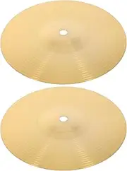 Yardwe 2pcs Set Cymbals for Drums Lightweight Splash Cymbals for Drum Set Portable Kit Accessories with Sound for Jazz and Music Enthusiasts