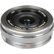 OM System M.Zuiko 14-42mm Electronic Zoom Pancake Silver Lens