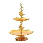 Fruit Dessert Stand Candy Fruit Display Plate Double Layer Snacks Serving Tray
