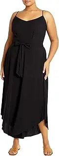 [City Chic] CITYCHIC PLUS SIZE JUMPSUIT SARA IN BLACK, SIZE 22, Black